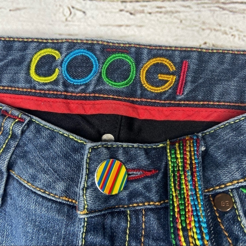 COOGI Denim Bermuda Shorts Size 1/2 - Picture 3 of 10